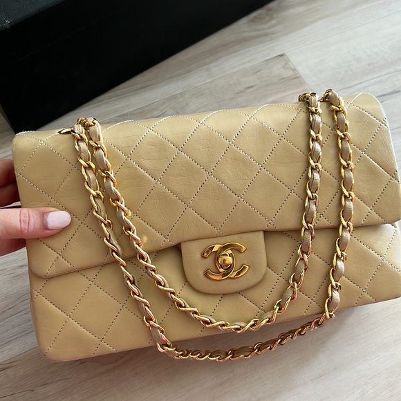 Chanel small double flap beige , in great condition - Picture 2 of 11